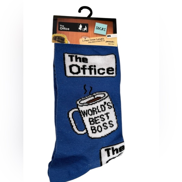 The Office Other - The Office– The world’s best boss men’s socks 6-12 Crew Socks